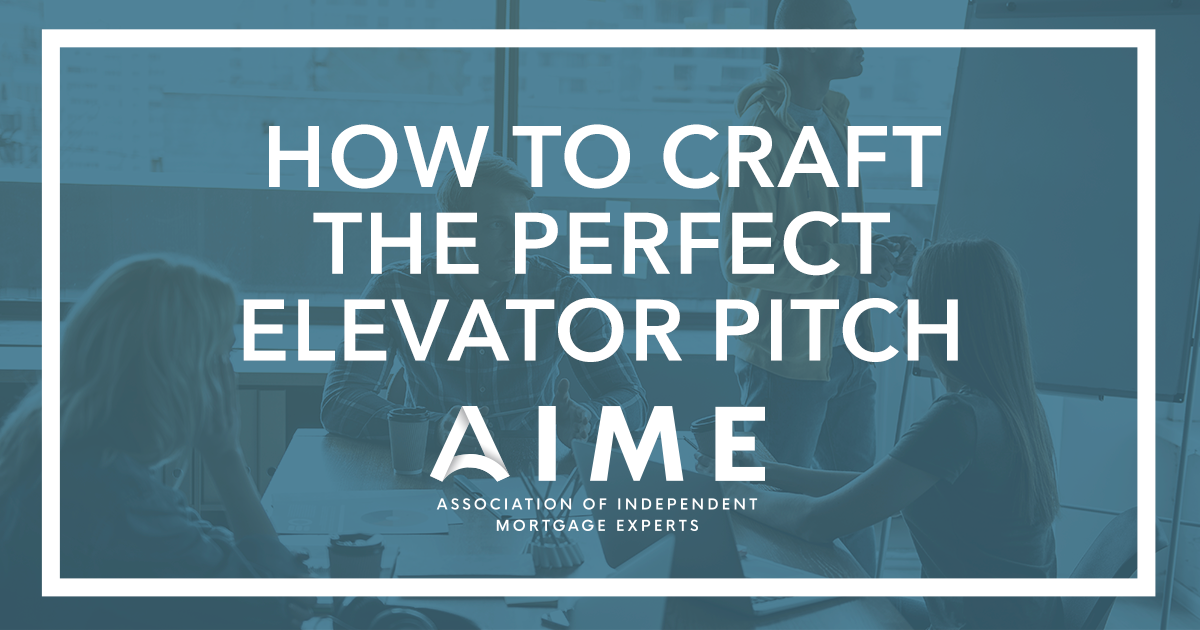 How To Craft The Perfect Elevator Pitch - AIME Group