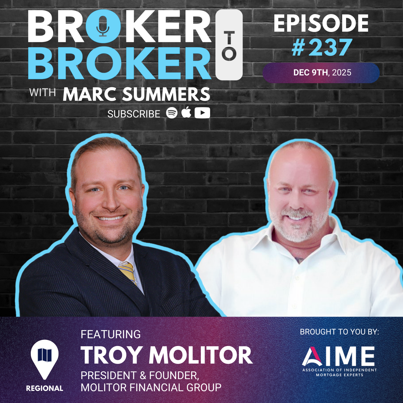 Broker to Broker Podcast: Troy Molitor – Ep. 237